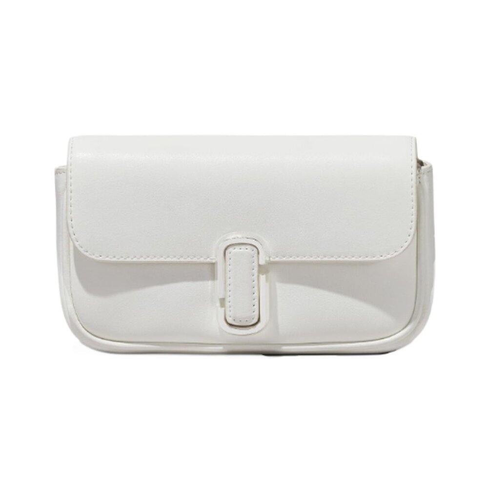 MARC JACOBS H967L03FA22 WHITE LEATHER SILVER HAREWARE MINI WOMENS SHOULDER BAG - Picture 2 of 4